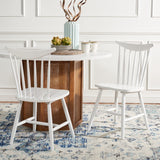 Safavieh Jodan Dining Chair - Set of 2 White Wood DCH1404B-SET2