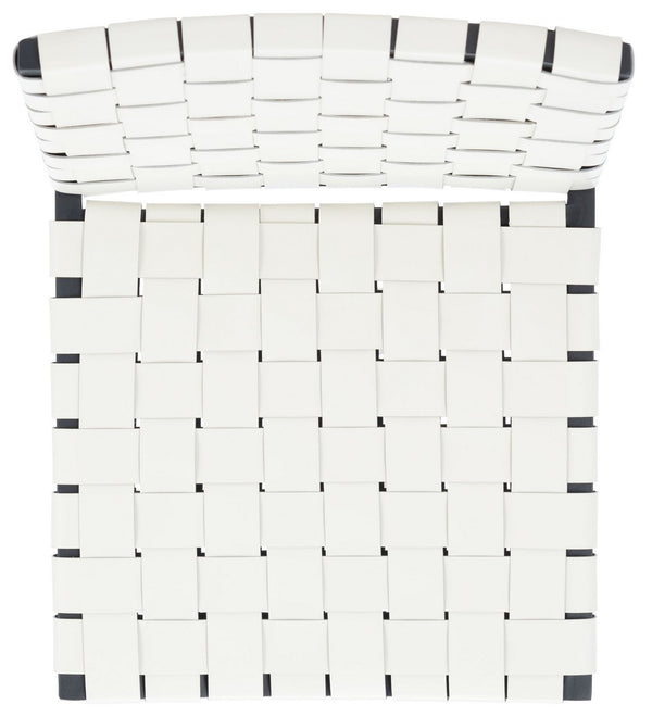 Rayne Woven Dining Chair White / Silver Metal DCH3006C-SET2