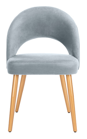 Giani Elegant Art Deco Dining Chair Set of 2 in Dusty Rose Velvet with Chic Gold Metal Finish