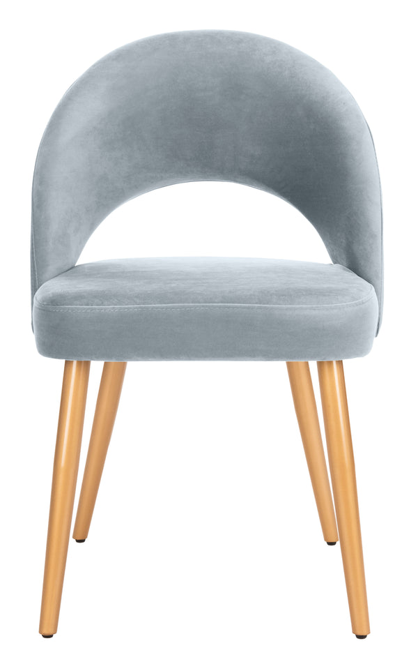 Giani Elegant Art Deco Dining Chair Set of 2 in Dusty Rose Velvet with Chic Gold Metal Finish