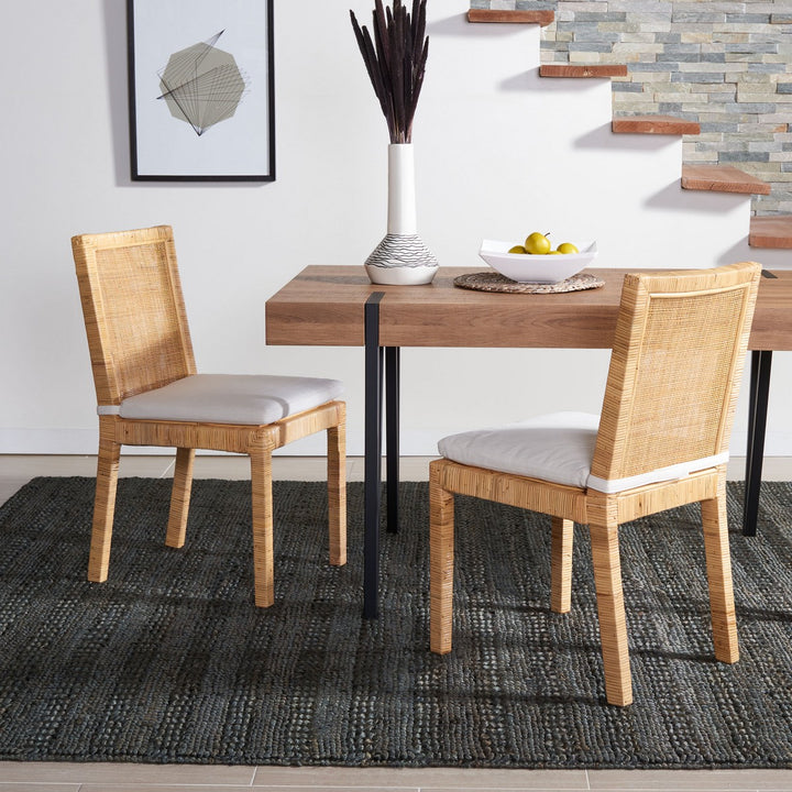 Pertica Contemporary Upholstered Striped Dining Chairs - Set of 2 – English  Elm