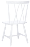 Safavieh Tayten Spindle Back Dining Chair in White - Set of 2 DCH8502A-SET2