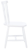 Safavieh Tayten Spindle Back Dining Chair in White - Set of 2 DCH8502A-SET2