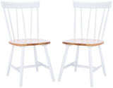 Safavieh Kealey Dining Chair in Natural, White - Set of 2 DCH8503A-SET2