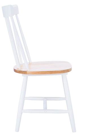 Safavieh Kealey Dining Chair in Natural, White - Set of 2 DCH8503A-SET2