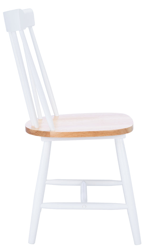 Safavieh Kealey Dining Chair in Natural, White - Set of 2 DCH8503A-SET2