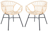 Set of 2 - Avril Rattan Dining Chair