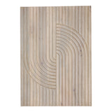 Moe's Home Knott Carved Wood Wall Art White Wash DD-1043-18