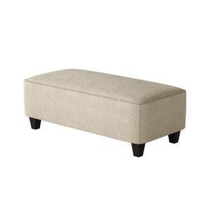 Fusion 100-C Transitional Cocktail Ottoman 100-C Sugarshack Oatmeal 49" Wide Cocktail Ottoman