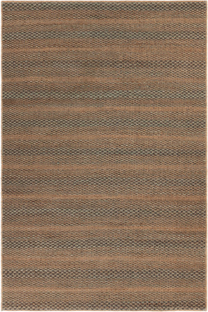 Chandra Rugs Deana 80% Jute + 20% Cotton Hand-Woven Contemporary Rug Green/Natural 7'9 x 10'6
