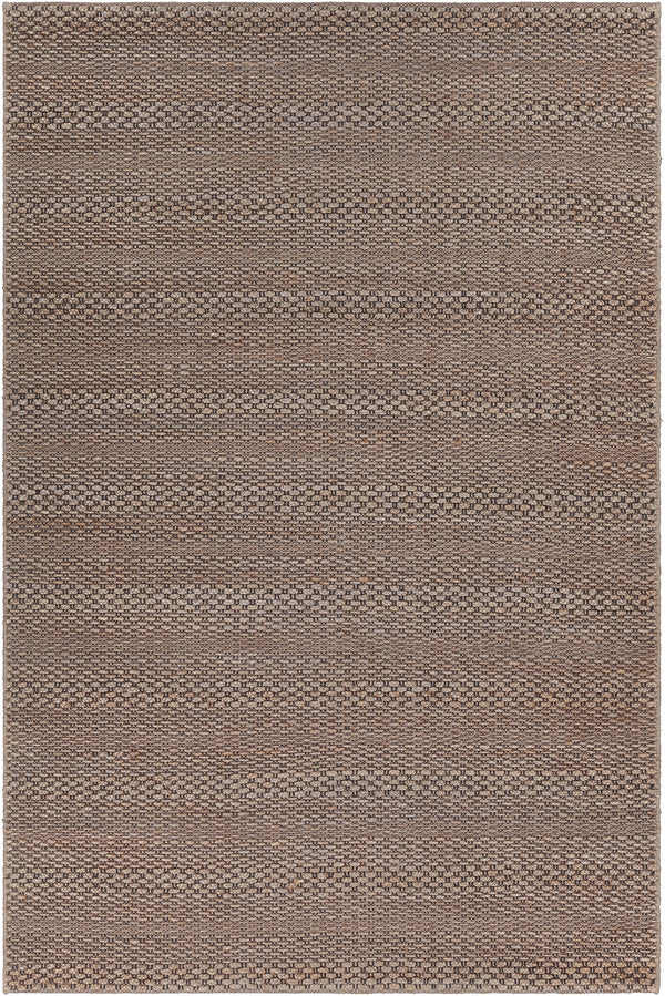 Chandra Rugs Deana 80% Jute + 20% Cotton Hand-Woven Contemporary Rug Grey 7'9 x 10'6