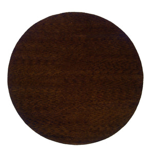 Momeni Desert Gabbeh DG-06 Hand Knotted Contemporary Solid Indoor Area Rug Brown 8' x 8' Round DEGABDG-06BRN800R