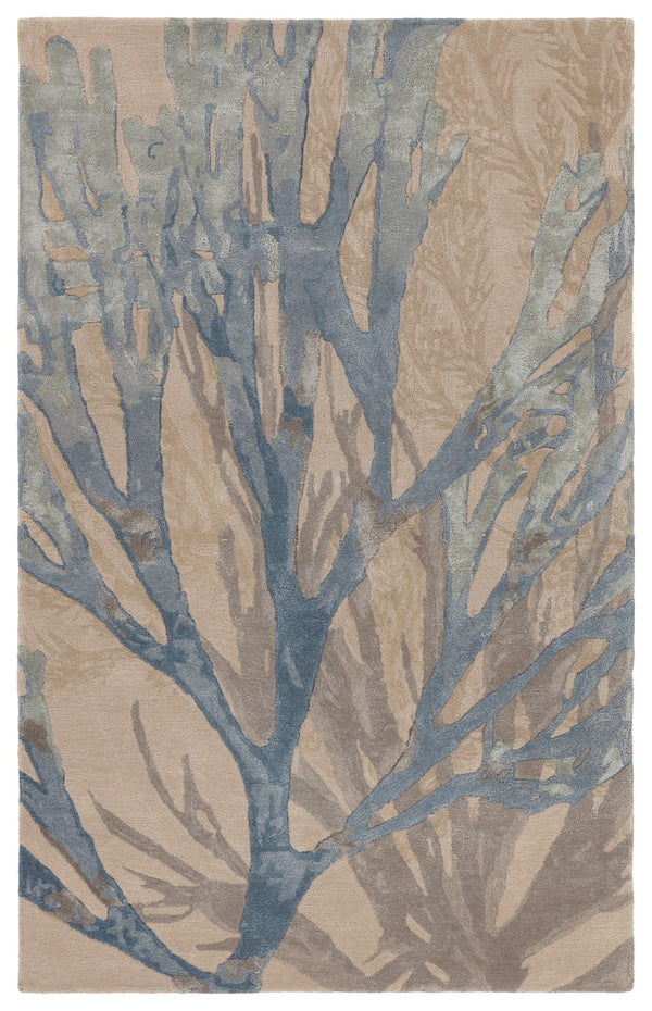 Jaipur Living Delray Atoll DEL01 Hand Tufted 60% Viscose 40% Wool Animal Area Rug Blue 60% Viscose 40% Wool RUG156141