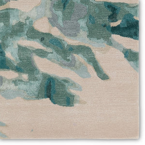 Jaipur Living Delray Atoll DEL02 Hand Tufted 60% Viscose 40% Wool Animal Area Rug Teal 60% Viscose 40% Wool RUG156145