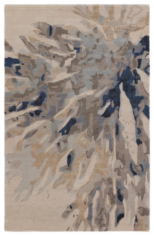 Jaipur Living Delray Atoll DEL03 Hand Tufted 60% Viscose 40% Wool Animal Area Rug Blue 60% Viscose 40% Wool RUG156149