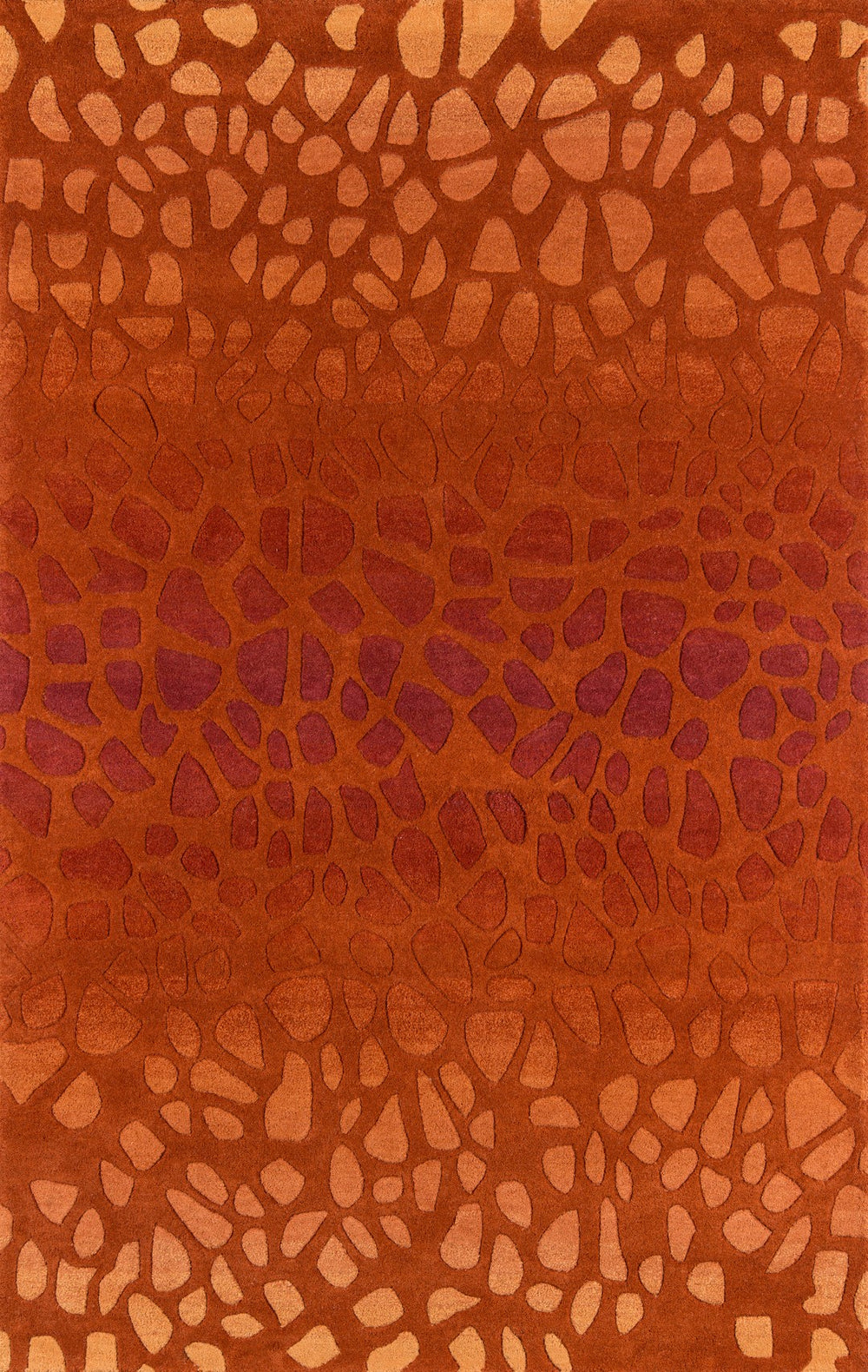 Momeni Delhi DL-33 Hand Tufted Contemporary Animal Print Indoor Area Rug Paprika 8' x 10' DELHIDL-33PAP80A0