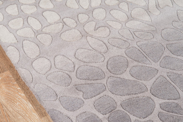 Momeni Delhi DL-33 Hand Tufted Contemporary Animal Print Indoor Area Rug Silver 8' x 10' DELHIDL-33SVL80A0