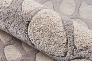 Momeni Delhi DL-33 Hand Tufted Contemporary Animal Print Indoor Area Rug Silver 8' x 10' DELHIDL-33SVL80A0