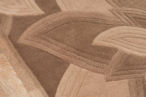 Momeni Delhi DL-40 Hand Tufted Transitional Floral Indoor Area Rug Mocha 8' x 10' DELHIDL-40MOC80A0