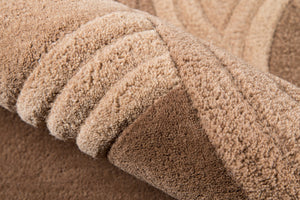 Momeni Delhi DL-40 Hand Tufted Transitional Floral Indoor Area Rug Mocha 8' x 10' DELHIDL-40MOC80A0