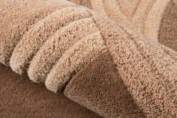 Momeni Delhi DL-40 Hand Tufted Transitional Floral Indoor Area Rug Mocha 8' x 10' DELHIDL-40MOC80A0