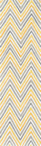 Momeni Delhi DL-48 Hand Tufted Contemporary Striped Indoor Area Rug Yellow 8' x 10' DELHIDL-48YEL80A0