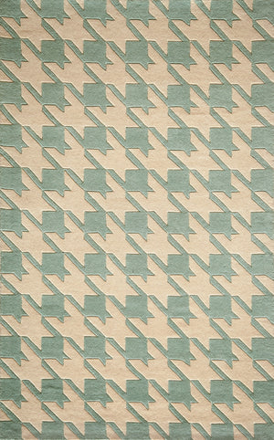 Momeni Delhi DL-55 Hand Tufted Contemporary Geometric Indoor Area Rug Light Blue 8' x 10' DELHIDL-55LBL80A0