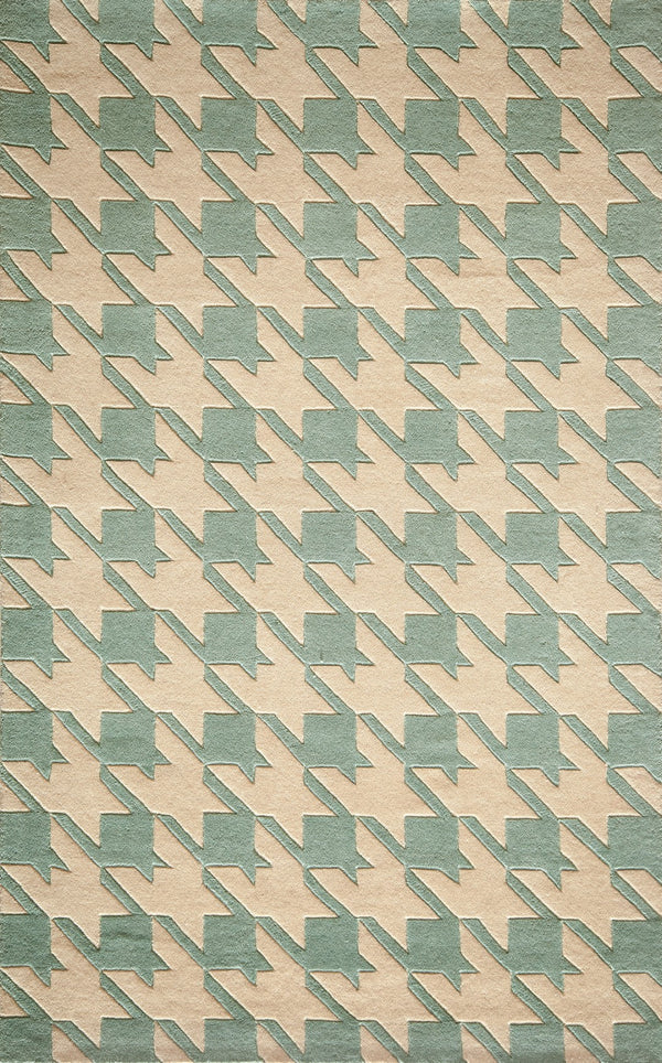Momeni Delhi DL-55 Hand Tufted Contemporary Geometric Indoor Area Rug Light Blue 8' x 10' DELHIDL-55LBL80A0