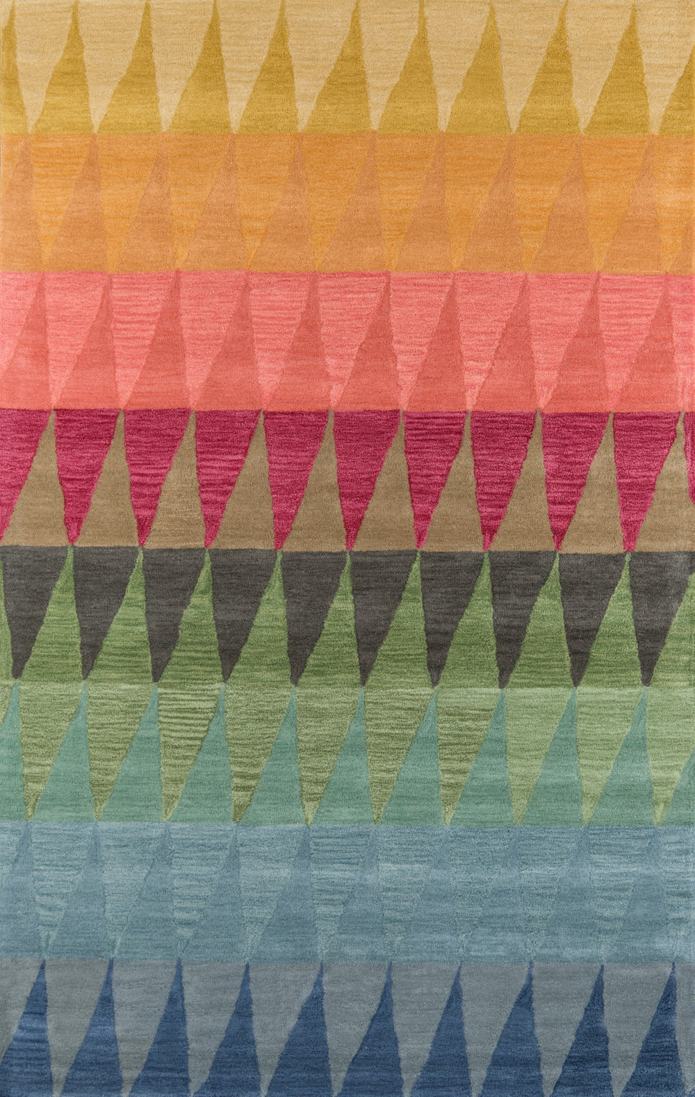 Momeni Delhi DL-59 Hand Tufted Contemporary Geometric Indoor Area Rug Multi Red 8' x 10' DELHIDL-59MRD80A0