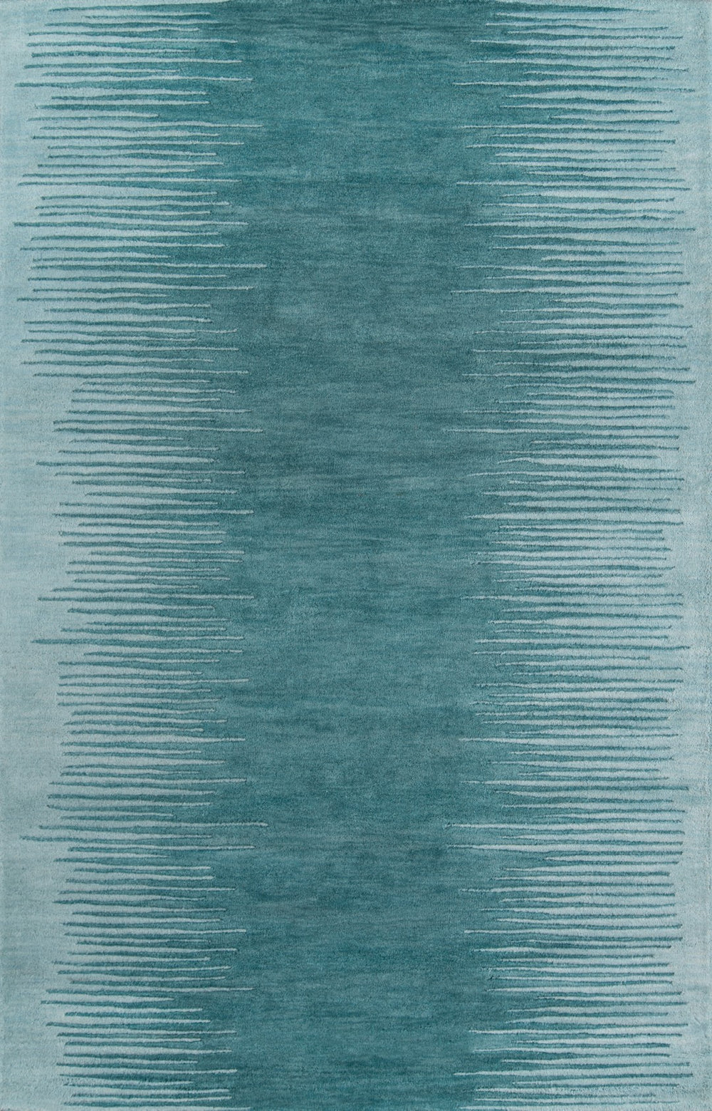 Momeni Delhi DL-63 Hand Tufted Contemporary Striped Indoor Area Rug Aqua 8' x 10' DELHIDL-63AQA80A0