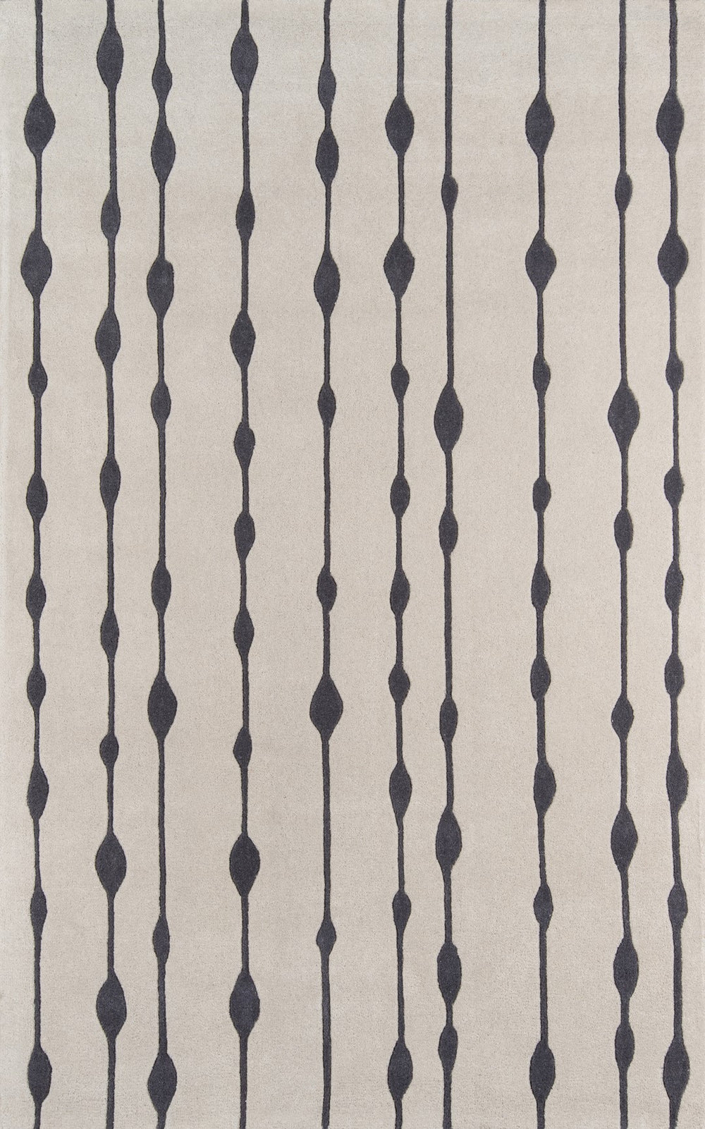 Momeni Delhi DL-64 Hand Tufted Contemporary Geometric Indoor Area Rug Grey 8' x 10' DELHIDL-64GRY80A0