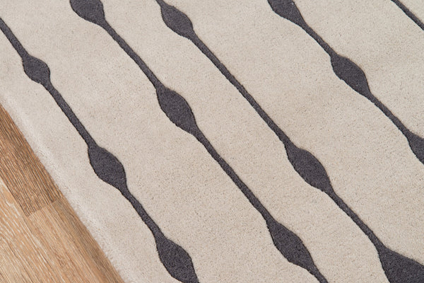 Momeni Delhi DL-64 Hand Tufted Contemporary Geometric Indoor Area Rug Grey 8' x 10' DELHIDL-64GRY80A0