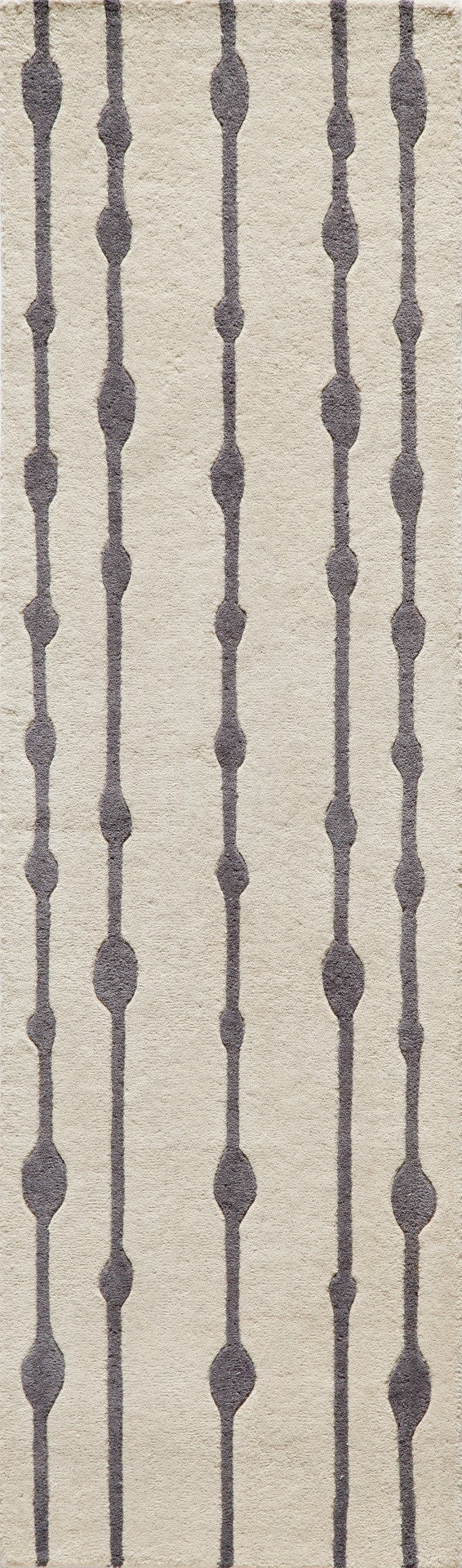 Momeni Delhi DL-64 Hand Tufted Contemporary Geometric Indoor Area Rug Grey 8' x 10' DELHIDL-64GRY80A0