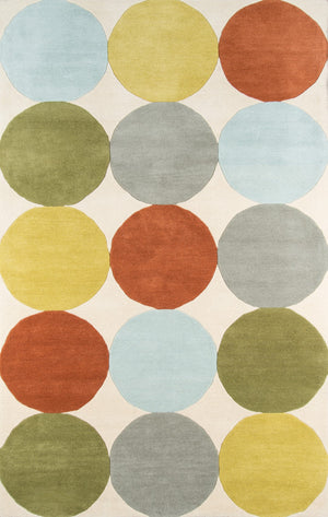 Momeni Novogratz Delmar DEL-1 Hand Tufted Modern Dots Indoor Area Rug Multi 9' x 12' DELMADEL-1MTI90C0