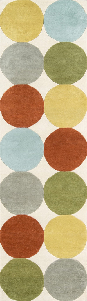 Momeni Novogratz Delmar DEL-1 Hand Tufted Modern Dots Indoor Area Rug Multi 9' x 12' DELMADEL-1MTI90C0