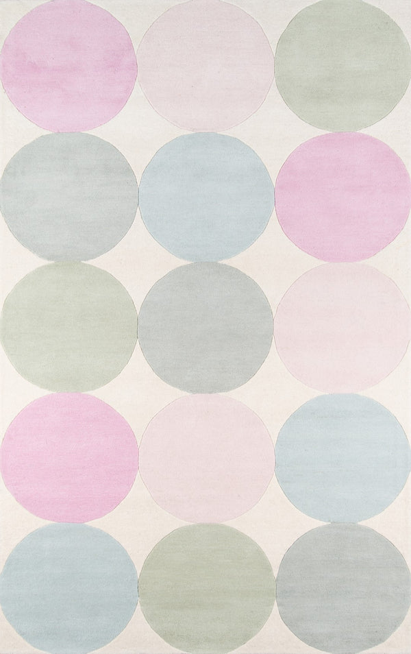 Momeni Novogratz Delmar DEL-1 Hand Tufted Modern Dots Indoor Area Rug Multi 9' x 12' DELMADEL-1PAS90C0