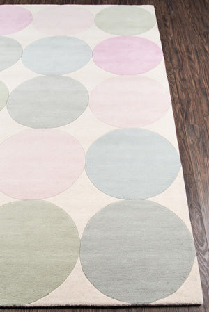 Momeni Novogratz Delmar DEL-1 Hand Tufted Modern Dots Indoor Area Rug Multi 9' x 12' DELMADEL-1PAS90C0