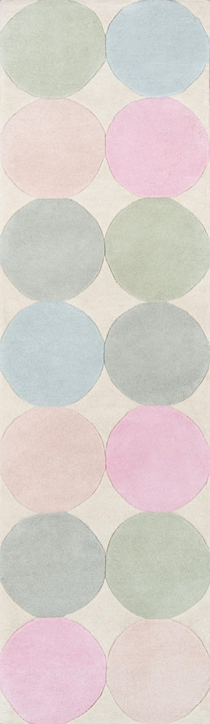 Momeni Novogratz Delmar DEL-1 Hand Tufted Modern Dots Indoor Area Rug Multi 9' x 12' DELMADEL-1PAS90C0