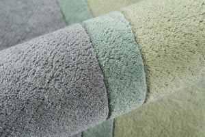 Momeni Novogratz Delmar DEL-5 Hand Tufted Contemporary Striped Indoor Area Rug Blue 9' x 12' DELMADEL-5BLU90C0