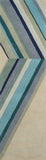 Momeni Novogratz Delmar DEL-5 Hand Tufted Contemporary Striped Indoor Area Rug Blue 9' x 12' DELMADEL-5BLU90C0