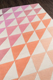 Momeni Novogratz Delmar DEL-6 Hand Tufted Modern Geometric Indoor Area Rug Pink 9' x 12' DELMADEL-6PNK90C0