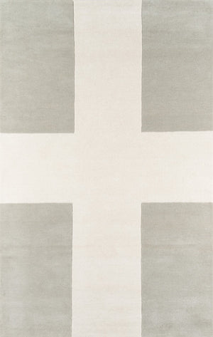 Momeni Novogratz Delmar DEL-7 Hand Tufted Contemporary Cross Indoor Area Rug Grey 9' x 12' DELMADEL-7GRY90C0