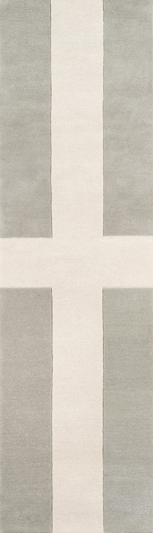 Momeni Novogratz Delmar DEL-7 Hand Tufted Contemporary Cross Indoor Area Rug Grey 9' x 12' DELMADEL-7GRY90C0