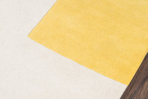 Momeni Novogratz Delmar DEL-7 Hand Tufted Contemporary Cross Indoor Area Rug Yellow 9' x 12' DELMADEL-7YEL90C0