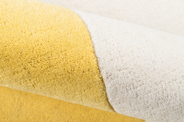 Momeni Novogratz Delmar DEL-7 Hand Tufted Contemporary Cross Indoor Area Rug Yellow 9' x 12' DELMADEL-7YEL90C0