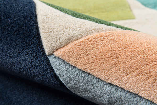 Momeni Novogratz Delmar DEL-8 Hand Tufted Modern Geometric Indoor Area Rug Multi 9' x 12' DELMADEL-8MTI90C0