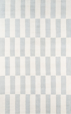 Momeni Novogratz Delmar DEL-9 Hand Tufted Modern Geometric Indoor Area Rug Grey 9' x 12' DELMADEL-9GRY90C0