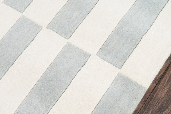 Momeni Novogratz Delmar DEL-9 Hand Tufted Modern Geometric Indoor Area Rug Grey 9' x 12' DELMADEL-9GRY90C0