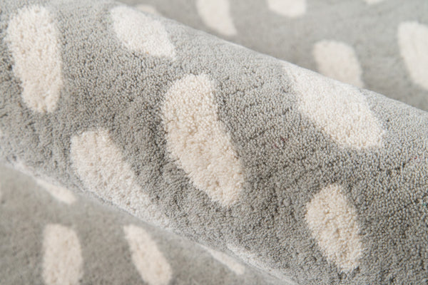 Momeni Novogratz Delmar DEL11 Hand Tufted Contemporary Geometric Indoor Area Rug Grey 9' x 12' DELMADEL11GRY90C0