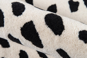 Momeni Novogratz Delmar DEL11 Hand Tufted Contemporary Geometric Indoor Area Rug Ivory 9' x 12' DELMADEL11IVY90C0